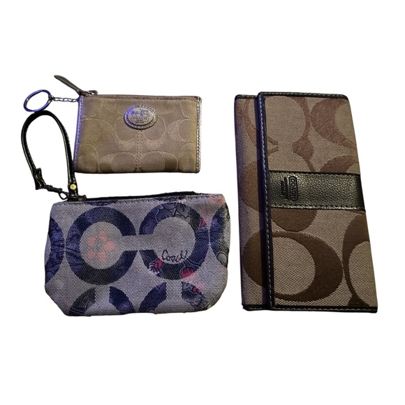 Coach Handbags - Coach Bundle Set of 3 Wallets, Coin case and Key/coin case